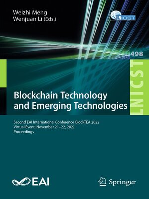 cover image of Blockchain Technology and Emerging Technologies